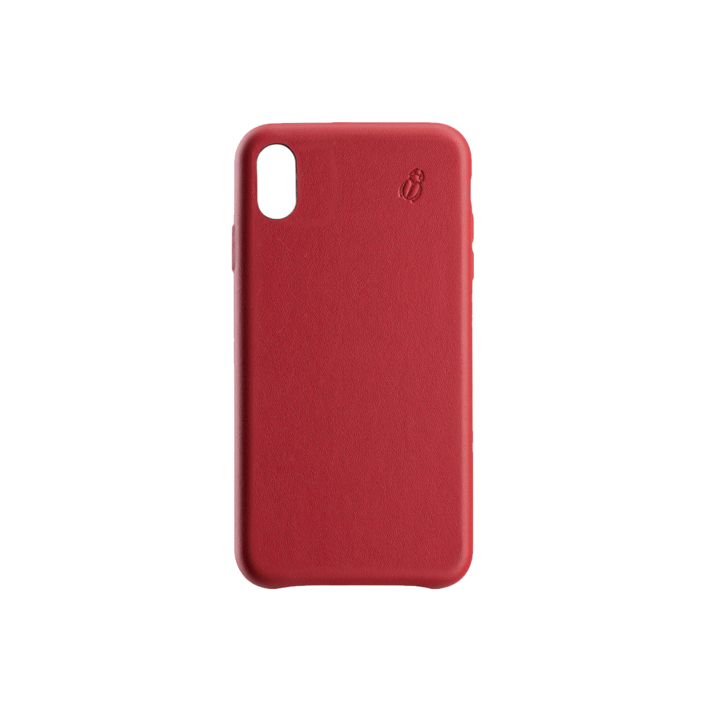 Iphone Xs Max Red Leather Case